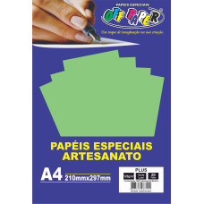 Papel Color Plus A4 120G Verde Lumi 20 Folhas Off Paper
