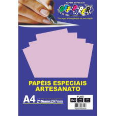 Papel Color Plus A4 120G Lilás Lumi 20 Folhas Off Paper
