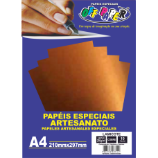 Papel Lamicote Cobre A4 250g 10 Folhas Off Paper