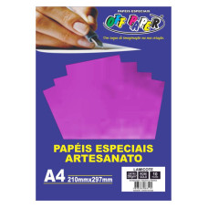 Papel Lamicote Rose Gold A4 250g 10 Folhas Off Paper