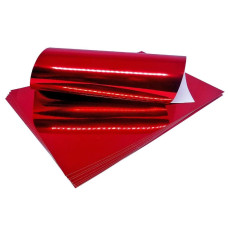Papel Laminado Vermelho Vinho A4 250g 5 Folhas Ultra Megaton