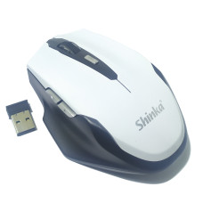 Mouse USB Wireless 1600Dpi Branco E1900 Shinka