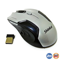 Mouse USB Wireless Shinka E 1500 1600Dpi Cinza