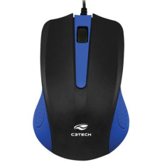 Mouse USB 1000Dpi Preto e Azul MS20BL C3 Tech Mouse USB 1000Dpi Preto e Azul MS20BL C3 Tech