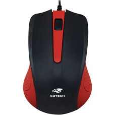 Mouse USB 1000Dpi Preto e Vermelho MS20RD C3 Tech Mouse USB 1000Dpi Preto e Vermelho MS20RD C3 Tech