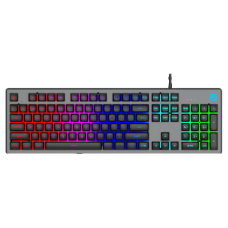 Teclado USB Gamer Led RGB K500F Cinza HP