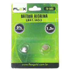 Pilha Alcalina LR41/AG3 FX-LR03 FLEX