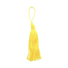 Tassel Amarelo 8cm com 10 unidades