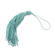 Tassel Pompom 9cm Azul céu 5 unidades 