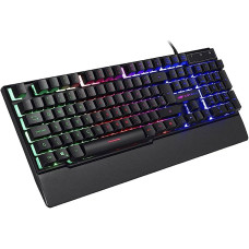 Teclado USB Gamer LED RGB Preto KG60BK C3Tech