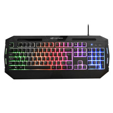 Teclado USB Gamer LED RGB Preto KG80BK C3Tech