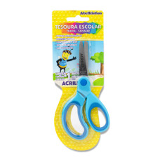 Tesoura 13cm Escolar Bicolor 22515 Acrilex