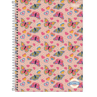 Caderno Universitário 80 Folhas 1 Matéria Capa Dura Peper Feminino Tilibra