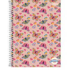 Caderno Universitário 80 Folhas 1 Matéria Capa Dura Peper Feminino Tilibra