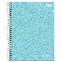 Caderno Espiral 80 Folhas Capa Dura Lunix Pauta Tilibra
