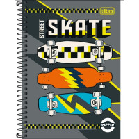 Caderno Espiral 1/4 80 Folhas Capa Dura Pepper Pauta Branca