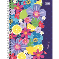 Caderno Universitário 160 Folhas 10 Matérias Capa Dura Charme Tilibra