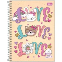 Caderno 320 Folhas 10 Matérias Capa Dura Spice Tilibra