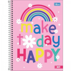 Caderno Universitario Feminino 160 Folhas 10 matérias Capa Dura Tilibra