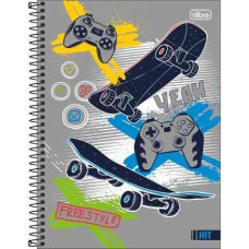 Caderno 160 Folhas 10 Matérias Capa Dura HIT Tilibra