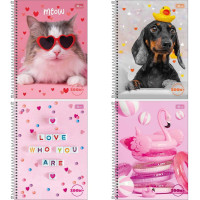 Caderno 96 Folhas 1 Matéria ZOOM+ Feminino Tilibra