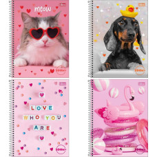 Caderno 96 Folhas 1 Matéria ZOOM+ Feminino Tilibra