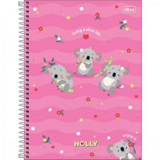Caderno Universitário 160 Folhas 10 Matérias Capa Dura HOLLY Tilibra