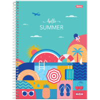 Caderno Universitário 80 Folhas 1 Matéria Capa Dura HIGH Feminino Foroni
