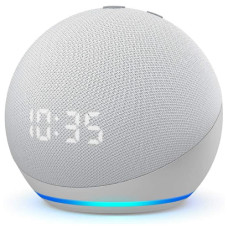 Echo Dot 4° Geração com Relogio e Alexa Amazon Speaker Branco