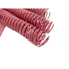 Espiral Plástico 20mm Rosa Bebê 80 Unidades