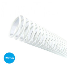 Espiral Plástico 29mm Branco 35 Unidades