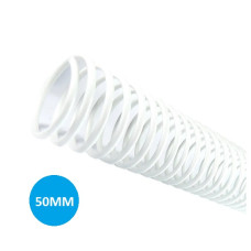 Espiral Plástico 50mm Branco 12 Unidades