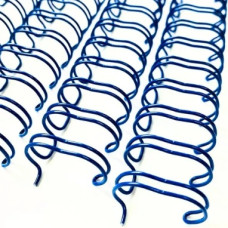 Wire-O Espiral 1 1/4 2x1 23 Anéis Azul 5 Unidades