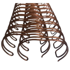 Wire-O Espiral 1 1/4 2x1 23 Anéis Bronze 5 Unidades