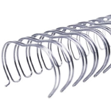 Wire-O Espiral 1 1/4 2x1 23 Anéis Prata 15 Unidades